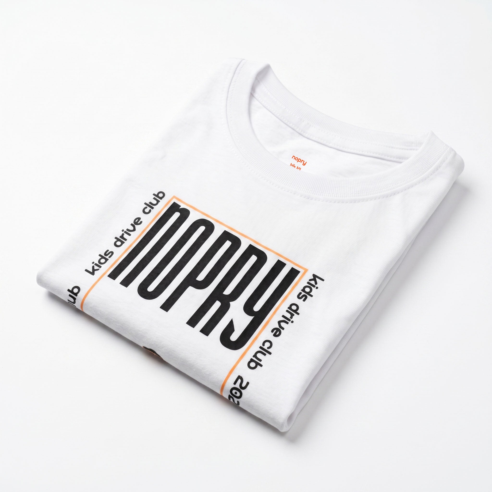 Polera manga corta blanca / MOTO