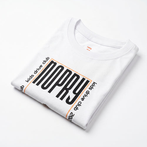 Polera manga corta blanca / MOTO
