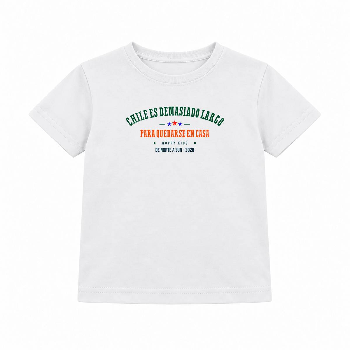polera CHILE es demasiado largo para quedarse en casa / niño