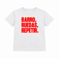 Polera Barro, Ruedas, Repetir. niño