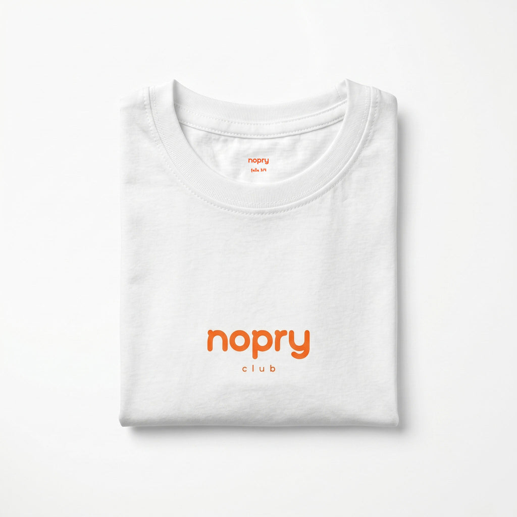 Polera manga corta blanca / F1 nopry