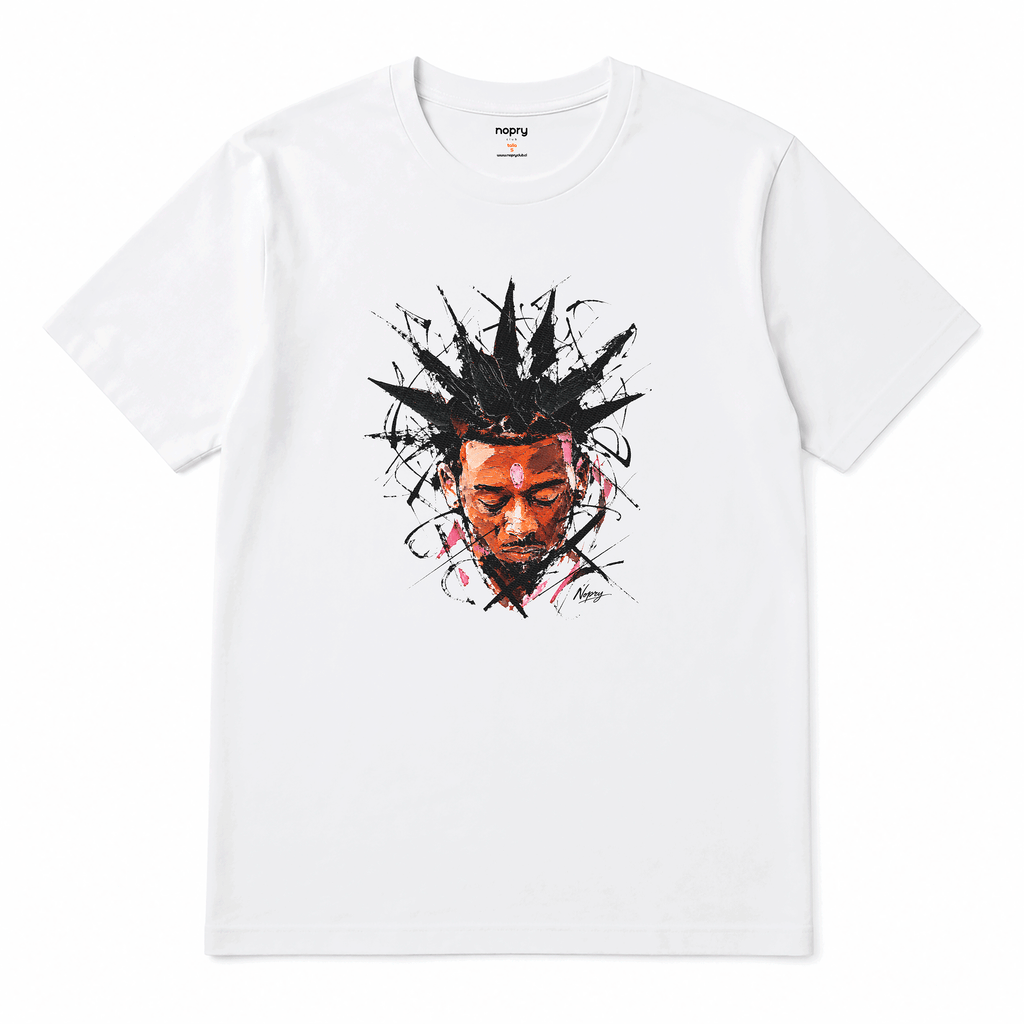 Polera LIl UZI VERT acuarela PORTRAIT