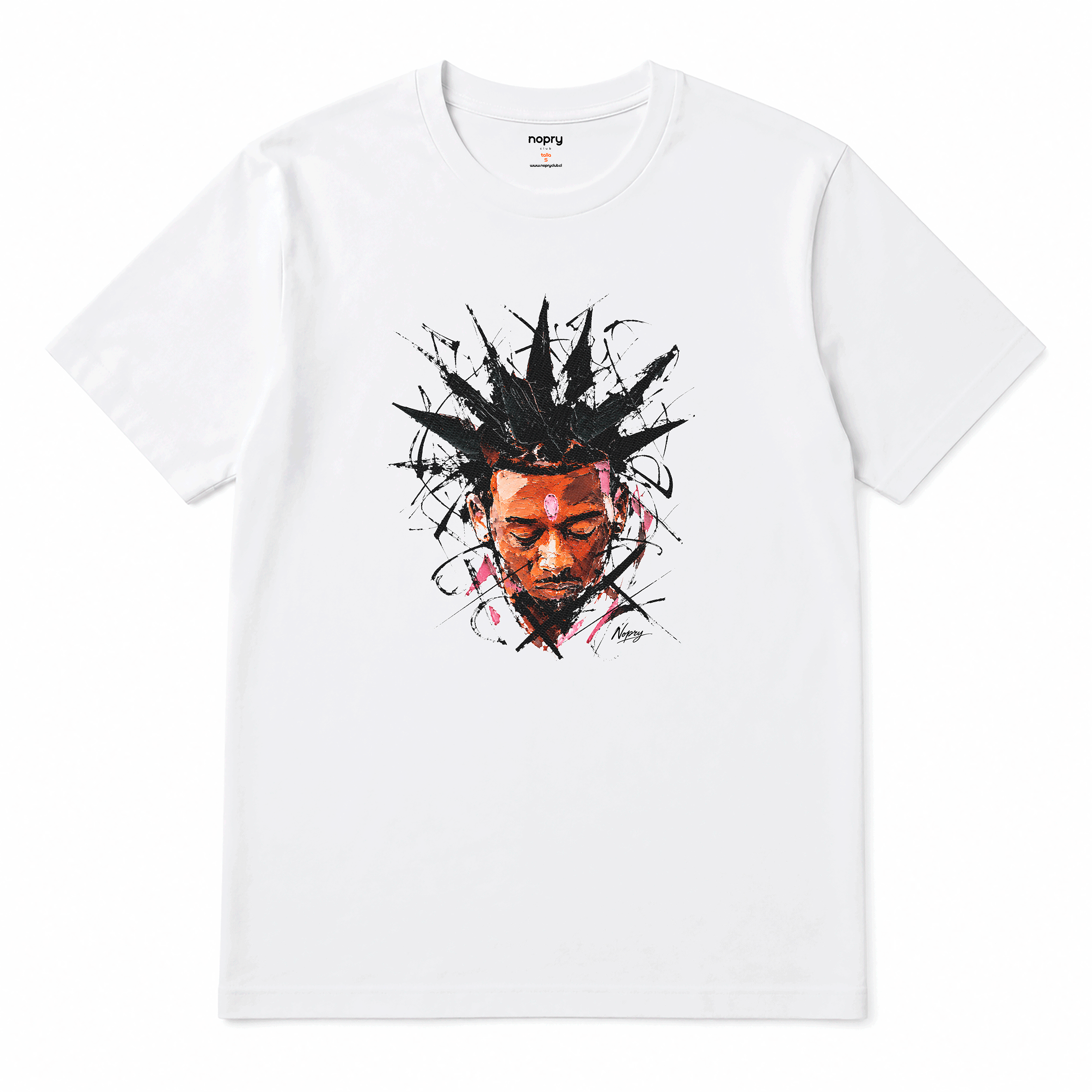 Polera LIl UZI VERT acuarela PORTRAIT