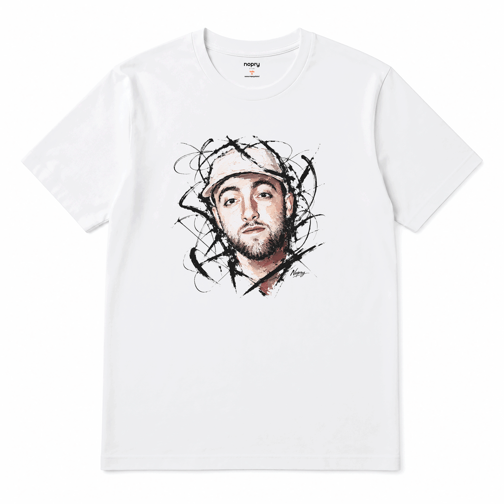 Polera MAC MILLER acuarela PORTRAIT
