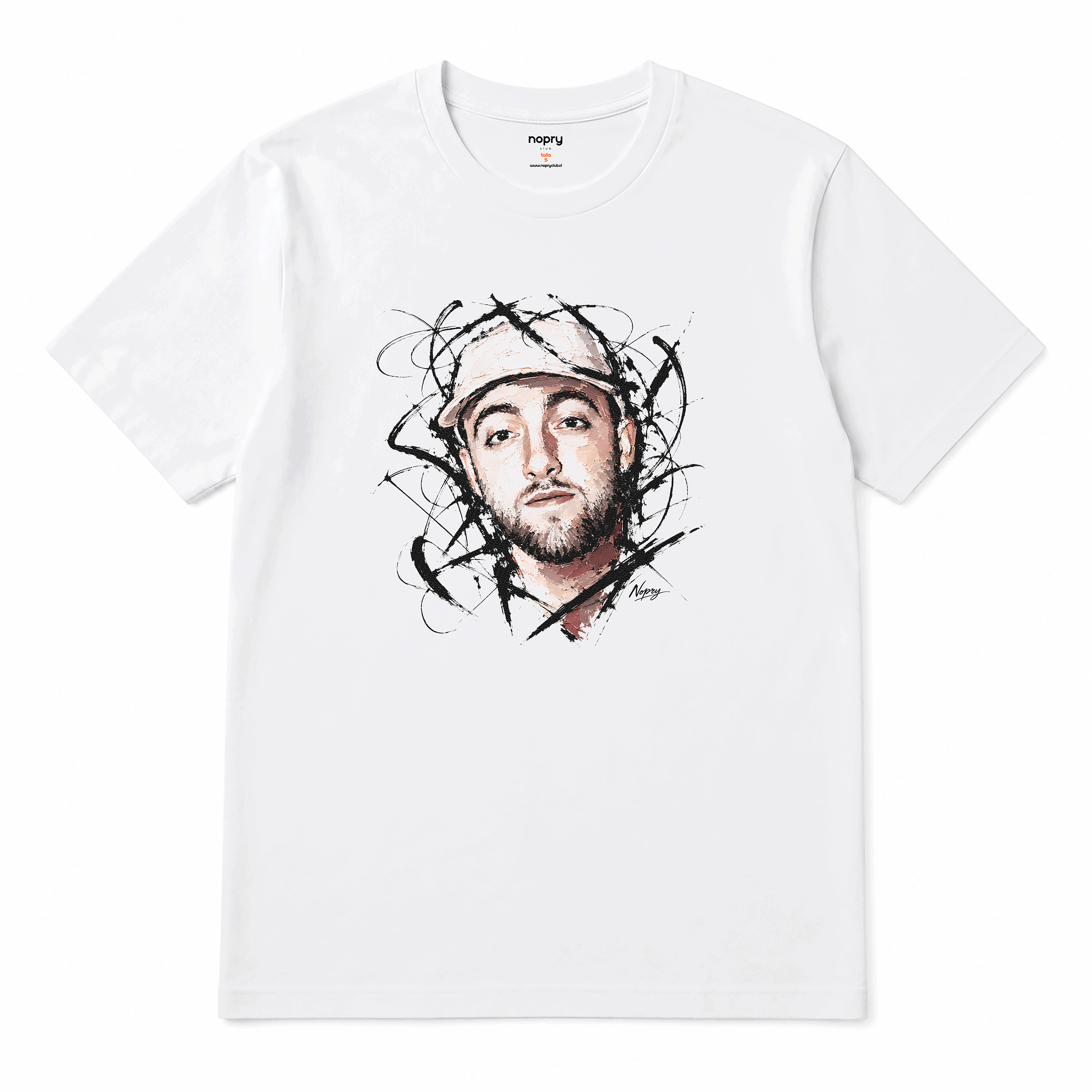 Polera MAC MILLER acuarela PORTRAIT