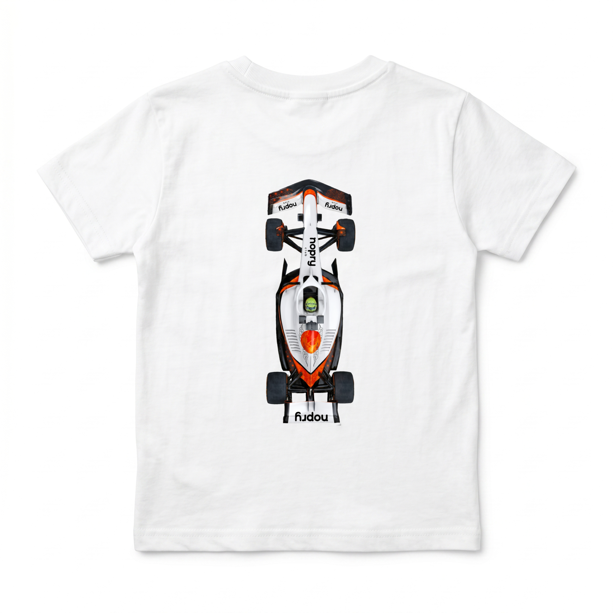 Polera manga corta blanca / F1 nopry