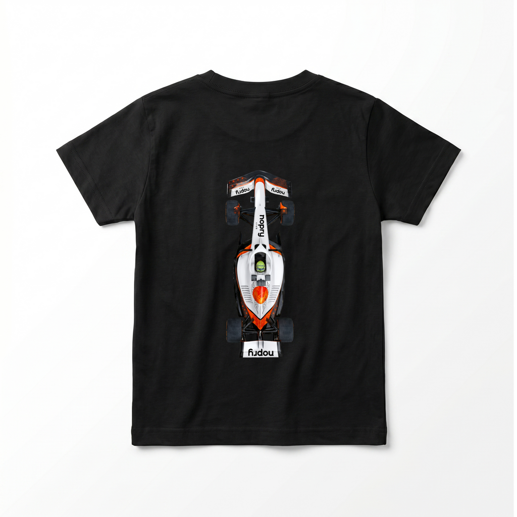 Polera manga corta negra / F1 nopry