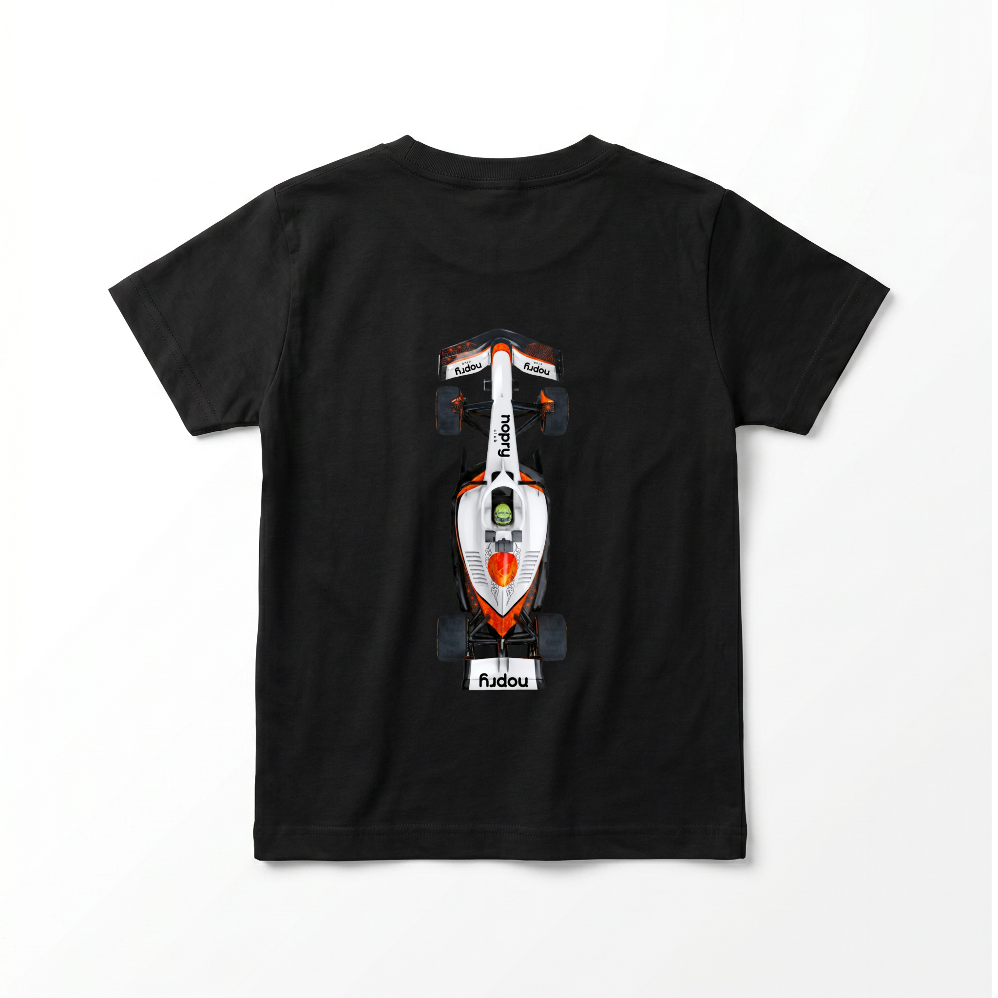 Polera manga corta negra / F1 nopry