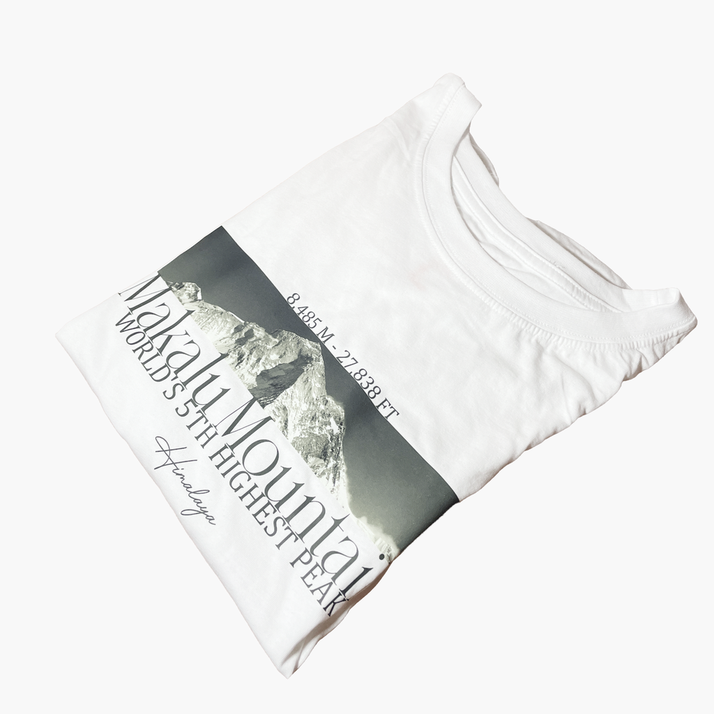 Polera Corta Mujer MAKALU MOUNTAIN Blanca