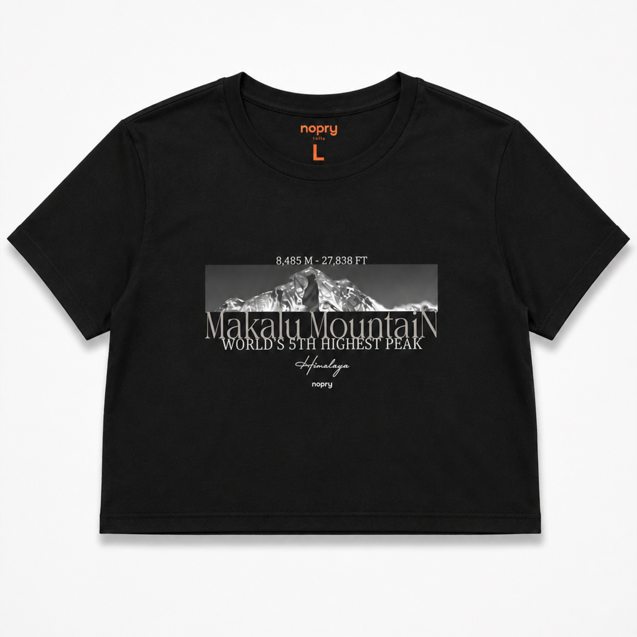Polera Corta Mujer MAKALU MOUNTAIN Negra