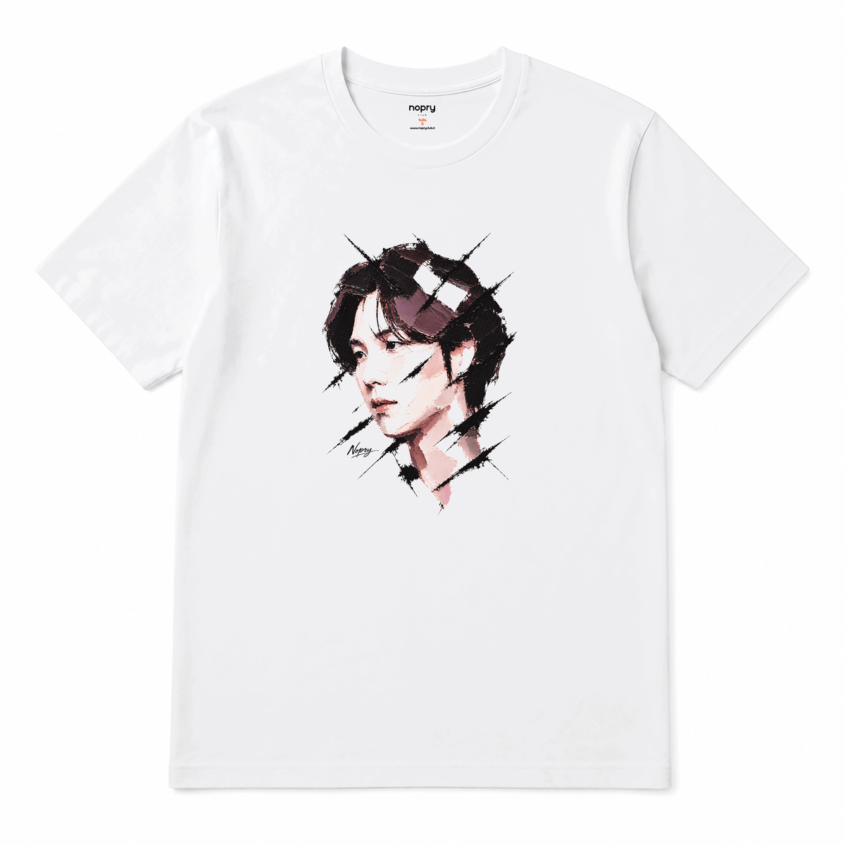 Polera SUGA acuarela PORTRAIT