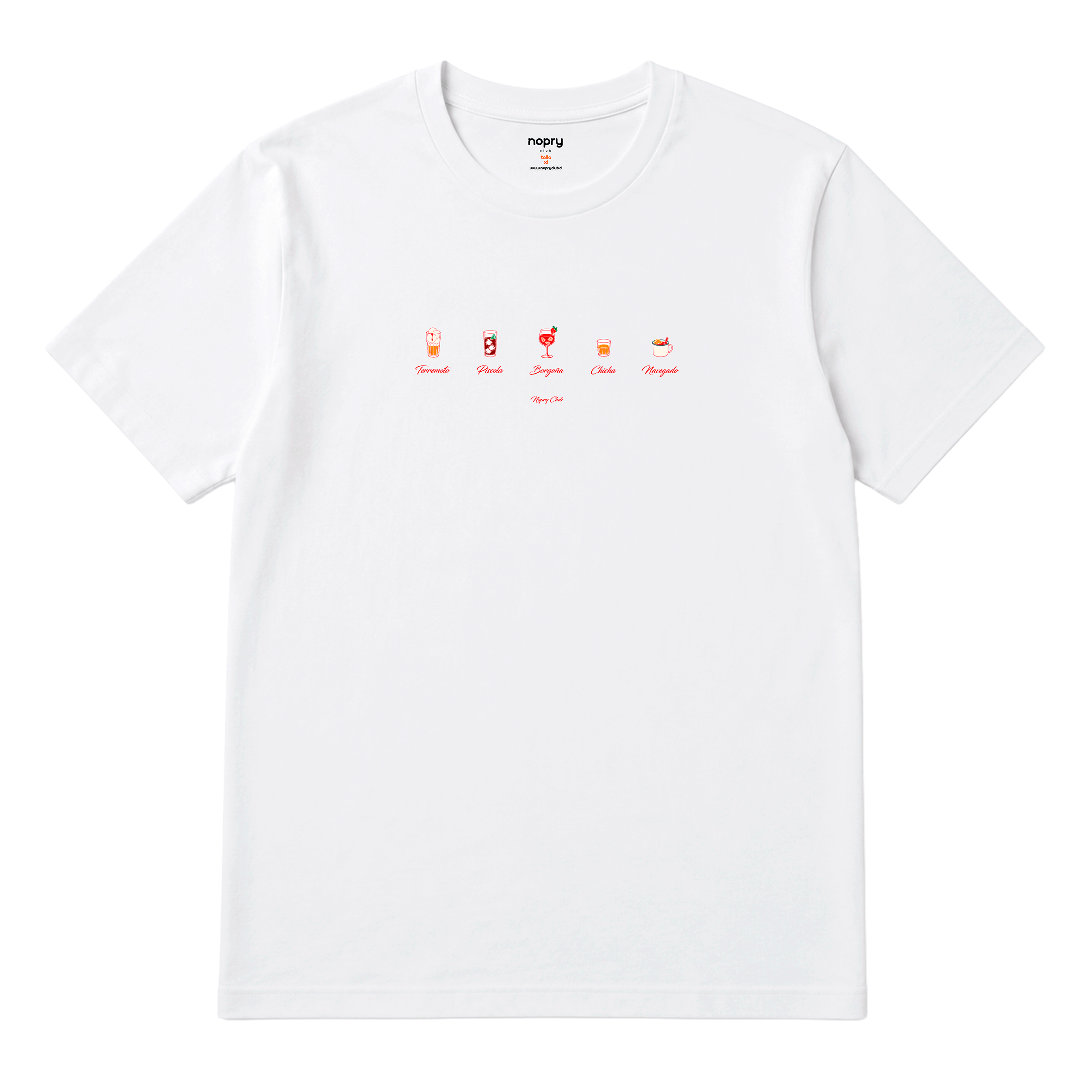 Polera Tragos típicos chile